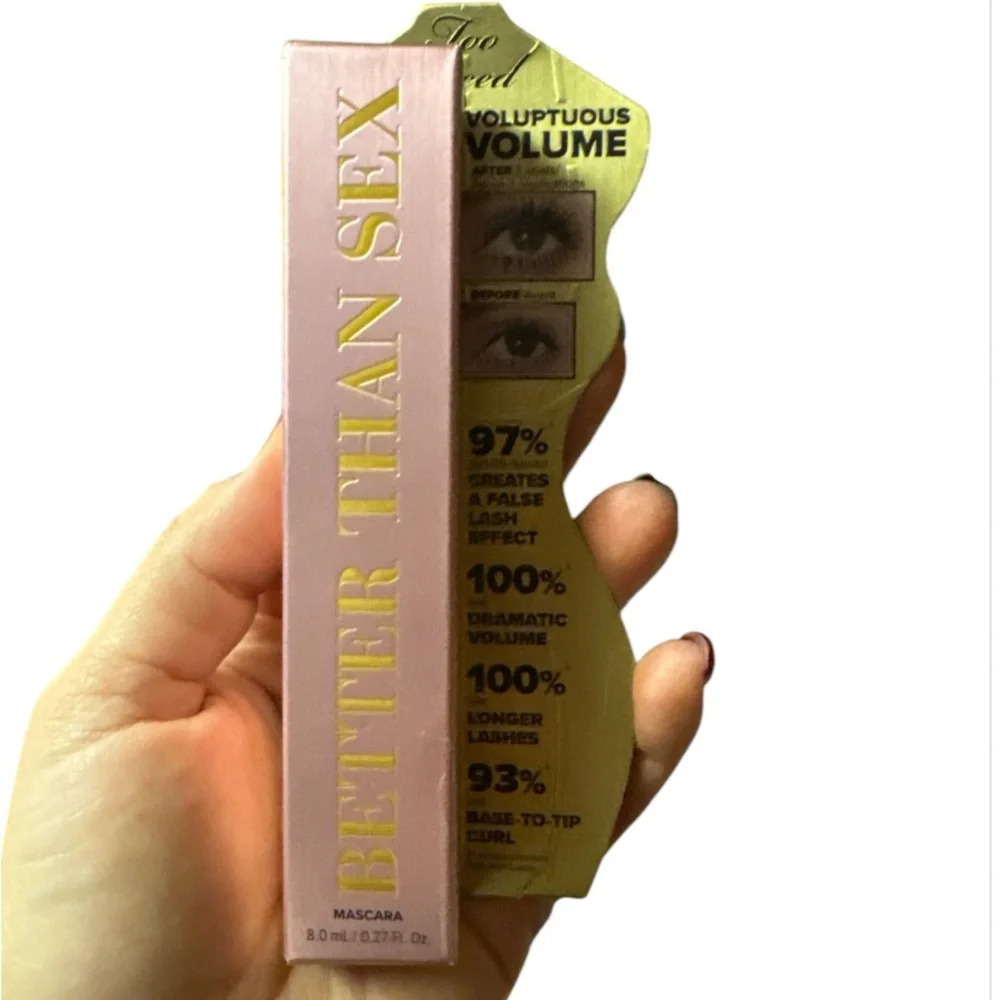 Too Faced Better Than Sex Mascara Black Mascara Peptides Dramatic volume NEW